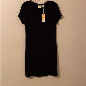 Black cotton dress